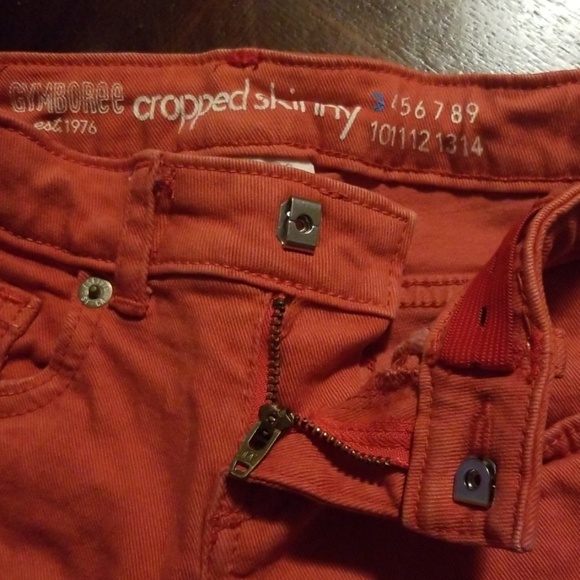 Gymboree red cropped skinny jeans - Picture 8 of 8